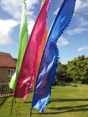 Festival vlag Dino staart - Afbeelding 2