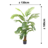 Kunstpalm 180cm 1 - Afbeelding 3
