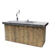 klapbuffet met biertap Steigerhout - Afbeelding 2