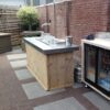klapbuffet met biertap Steigerhout - Afbeelding 4