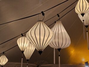 Sfeerlantaarn Druppel 80cm - Wit