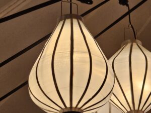 Sfeerlantaarn Druppel 40cm - Wit