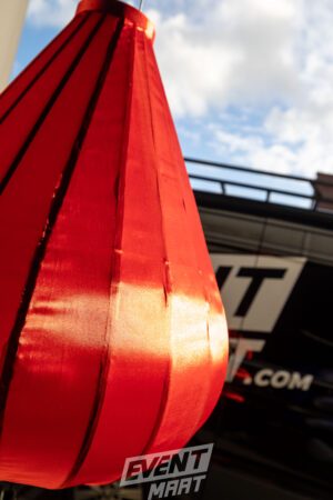 Sfeerlantaarn Druppel 80cm - Donker Rood - Afbeelding 11