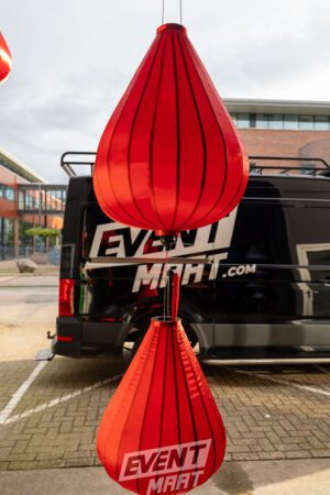 Sfeerlantaarn Druppel 80cm - Donker Rood - Afbeelding 8