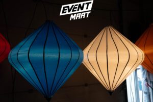 Sfeerlantaarn Diamant 120cm - Blauw - Afbeelding 2