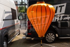 Sfeerlantaarn Ballon Ø60cm - Oranje - Afbeelding 5