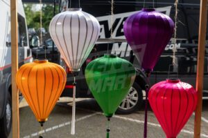 Sfeerlantaarn Ballon Ø60cm - Oranje - Afbeelding 9