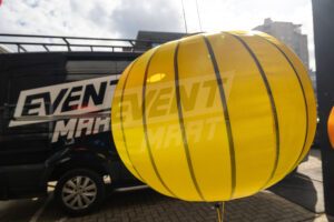 Sfeerlantaarn Bol Ø80cm - Geel - Afbeelding 9