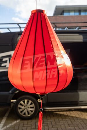Sfeerlantaarn Druppel 60cm - Donker Rood - Afbeelding 2