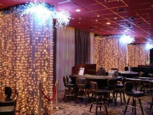 Lichtgordijn 3m hoog per 2 m breed.